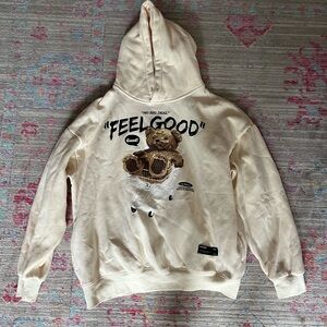 Cream Graphic Hoodie